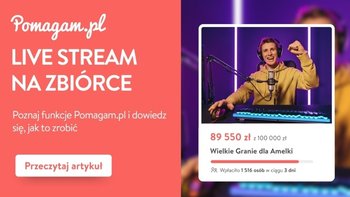 Zrób live stream dla zbiórki pieniędzy online z Pomagam.pl krok po kroku