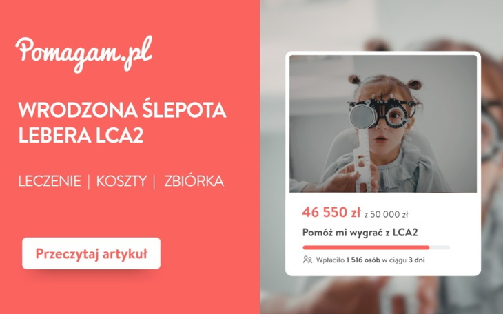 Wrodzona ślepota Lebera LCA2 – pełny kosztorys leczenia