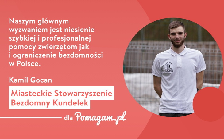 O działalności Miasteckiego Stowarzyszeni "Bezdomny Kundelek" opowiada Prezes Kamil Gocan