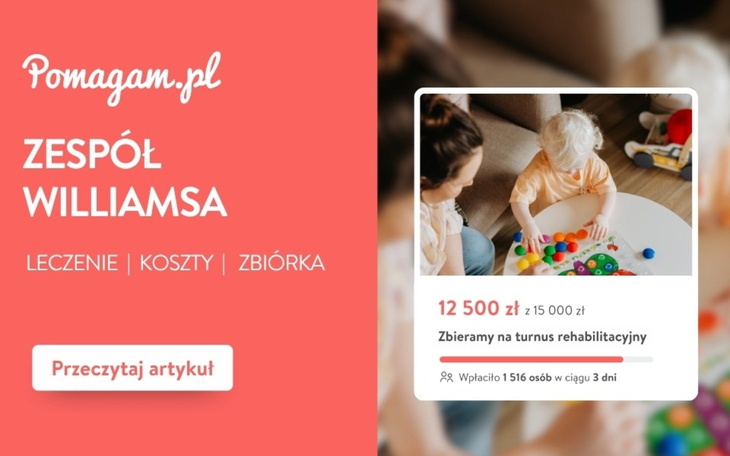 Zespół Williamsa – koszty diagnozy, leczenia, opieki i życia z chorobą – kosztorys 2026