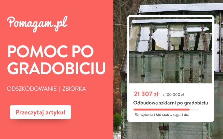 Grad uszkodził Twoje mienie? Sprawdź, jak założyć darmową zbiórkę na Pomagam.pl