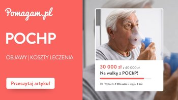 POChP (przewlekła obturacyjna choroba płuc): poznaj objawy i dowiedz się, ile kosztuje leczenie kliniczne. Sprawdź pierwsze objawy, koszty i ważne informacje! Załóż darmową zbiórkę na Pomagam.pl na leczenie.