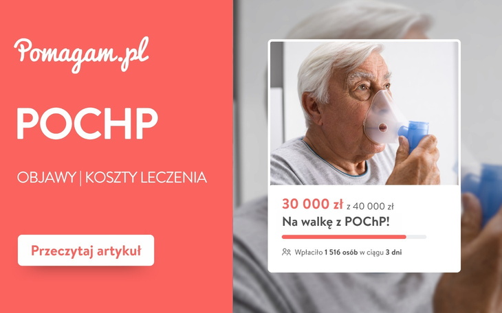 POChP (przewlekła obturacyjna choroba płuc): poznaj objawy i dowiedz się, ile kosztuje leczenie kliniczne. Sprawdź pierwsze objawy, koszty i ważne informacje! Załóż darmową zbiórkę na Pomagam.pl na leczenie.