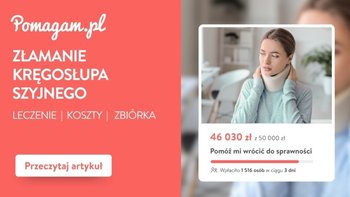 Złamanie kręgosłupa szyjnego – koszty leczenia i życia z urazem – kosztorys 2026