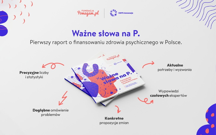 Fundacja Pomagam.pl we współpracy z SWPS Innowacje opublikowała pierwszy raport o finansowaniu zdrowia psychicznego w Polsce.
