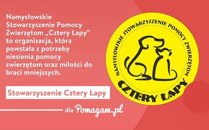 Wywiadu udzieliło nam Namysłowskie Stowarzyszenie Cztery Łapy