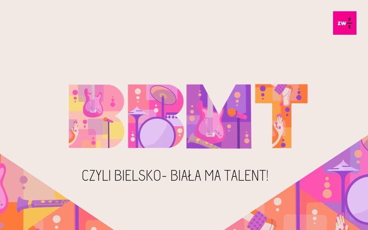 Plakat promujący wydarzenie 'Bielsko-Biała ma talent'.