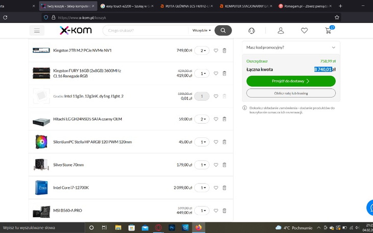 Zbiórka na części do komputera...... - zdjęcie główne