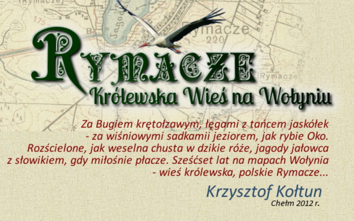 Plakat promujący Rymacz, krainę pełną przygód.