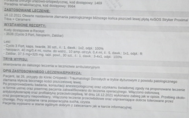 Zbiórka Powrót normalności/Rehabilitacje - zdjęcie główne