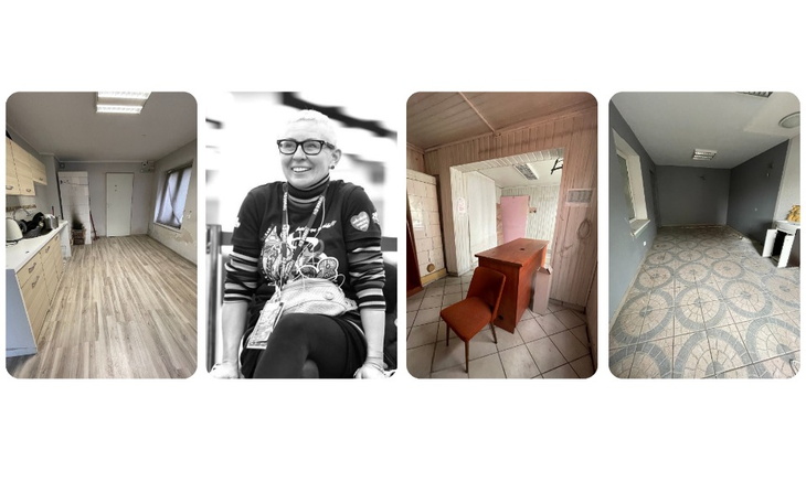 Wnętrze mieszkania z nowoczesnym wykończeniem.