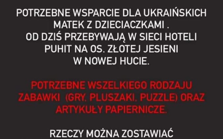 Zbiórka Nowa Huta Pomaga - zdjęcie główne