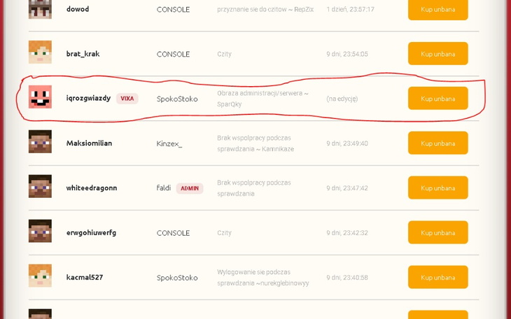 Zbiórka ban na szczochu to wina kawal7 - zdjęcie główne