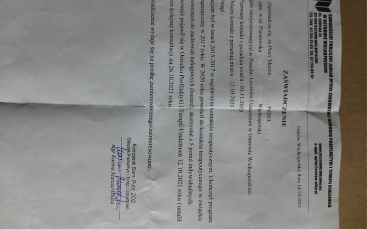 Zbiórka Wsparcie ww chorobie - zdjęcie główne