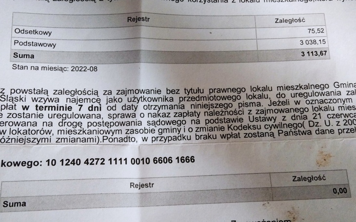 Zbiórka Pomoc. W. Spłacie zadłużenia - zdjęcie główne