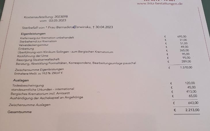 Zbiórka Zbiórka na Kremacje i Pochówek - zdjęcie główne