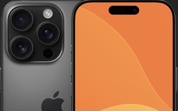 Nowoczesny smartfon z trzema obiektywami aparatu.
