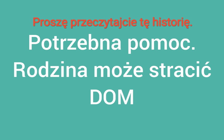 Zbiórka Dla rodziny na skraju wypędzenia - zdjęcie główne