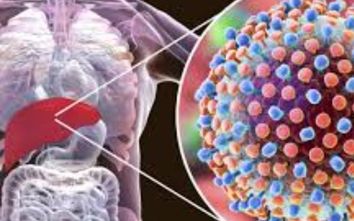 Ilustracja przedstawiająca wnętrze ciała i wirusy.