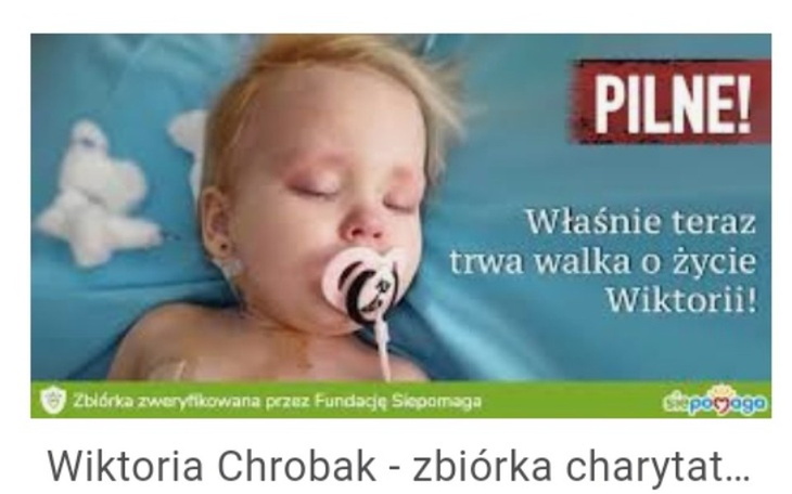 Zbiórka Na chora mała dziewczynke - zdjęcie główne