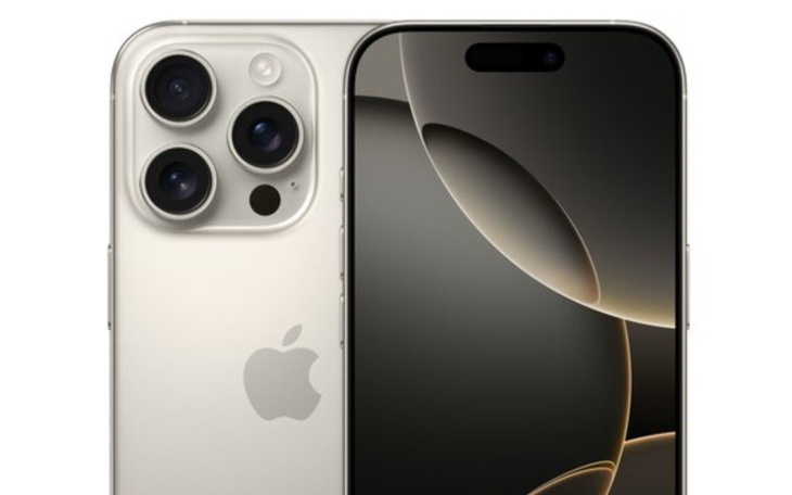 Nowoczesny smartfon Apple iPhone 14 Pro w kolorze złotym.