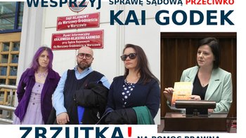 Zbiórka Sprawa sądowa przeciw Kai Godek - miniaturka zdjęcia