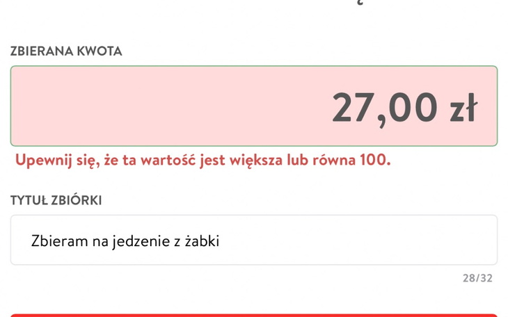 Zbiórka Zbieram na jedzenie z żabki - zdjęcie główne