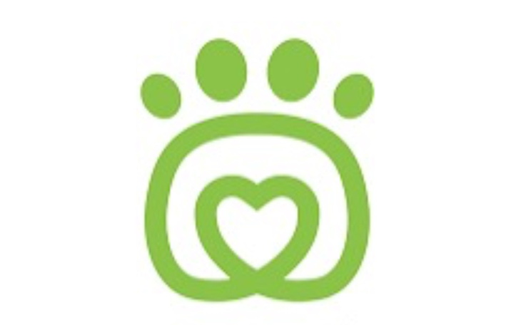 Logo przedstawiające serce i łapę zwierzęcia.