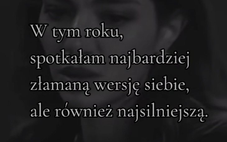 Cytat o osobistych zmaganiach i sile.