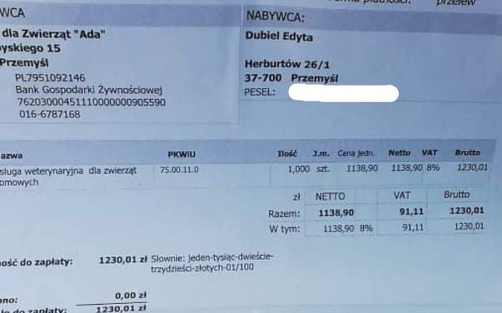 Zbiórka Dług w lecznicy po śmierci psa.. - zdjęcie główne