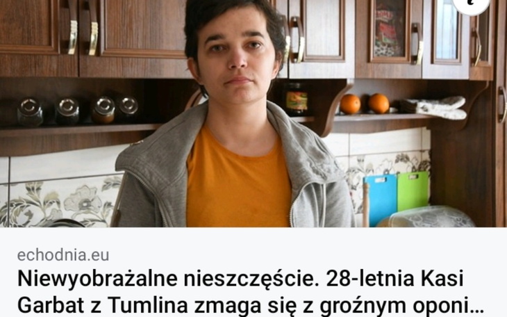 Zbiórka Pomoc dla Kasi w leczeniu oponia - zdjęcie główne