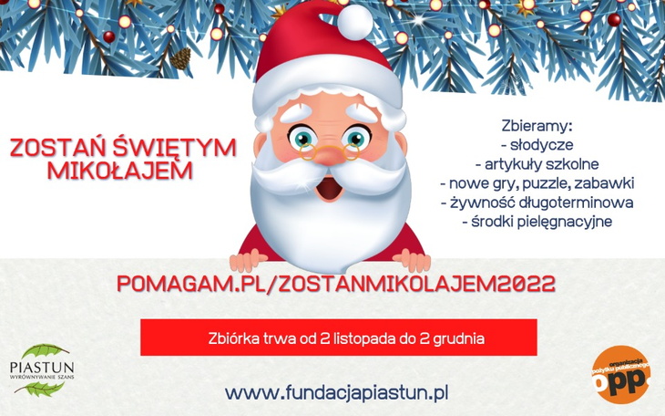 Zbiórka Zostań Świętym Mikołajem 2022 - zdjęcie główne