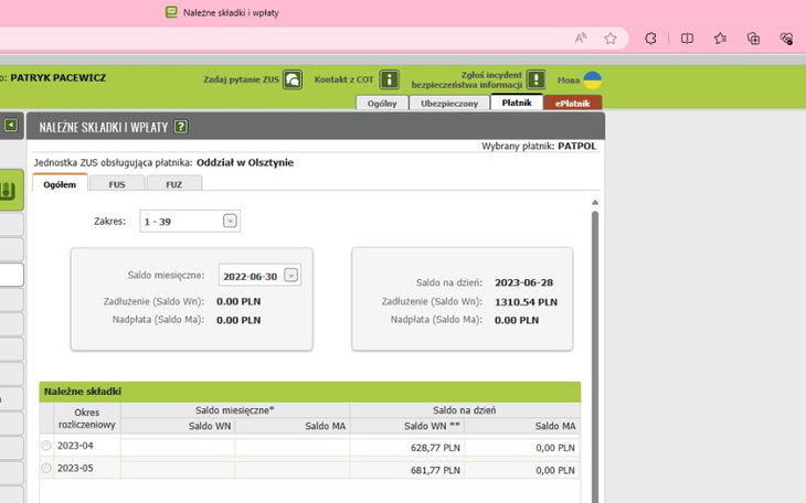 Zbiórka Pomoc w opłaceniu składki ZUS - zdjęcie główne