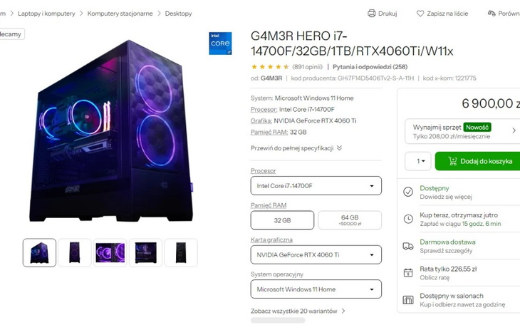 Zbiórka komputer gamingowy dla braata - zdjęcie główne