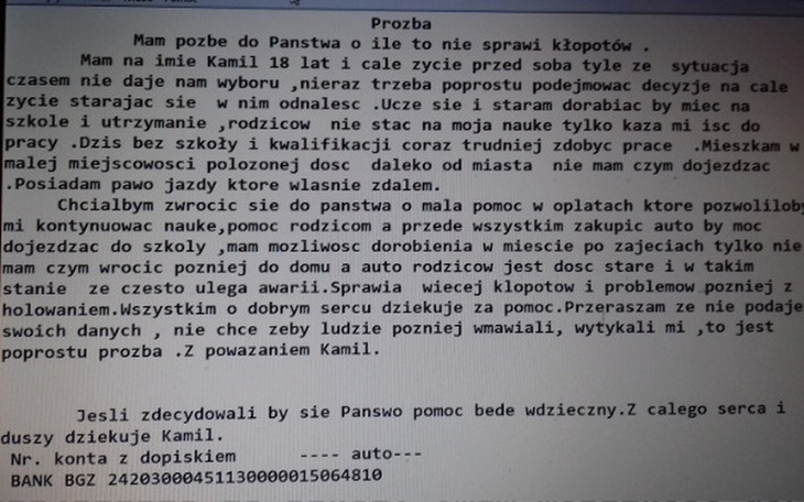 Zbiórka dla Kamila - zdjęcie główne