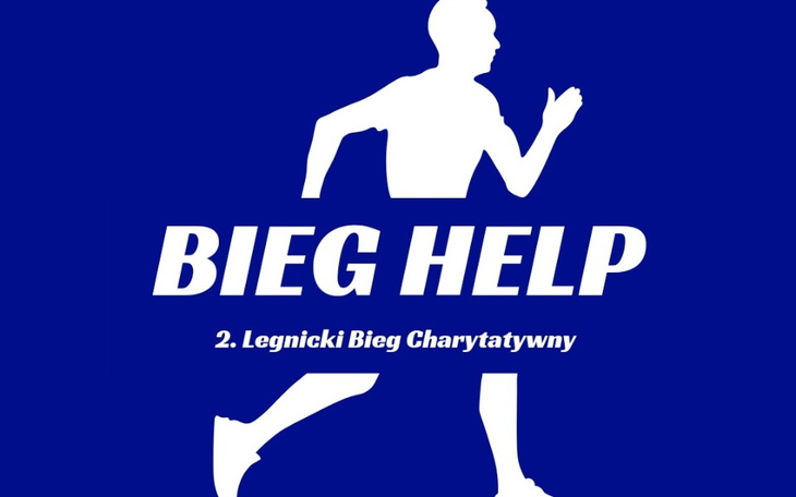 Logo biegu charytatywnego 'Bieg Help'.