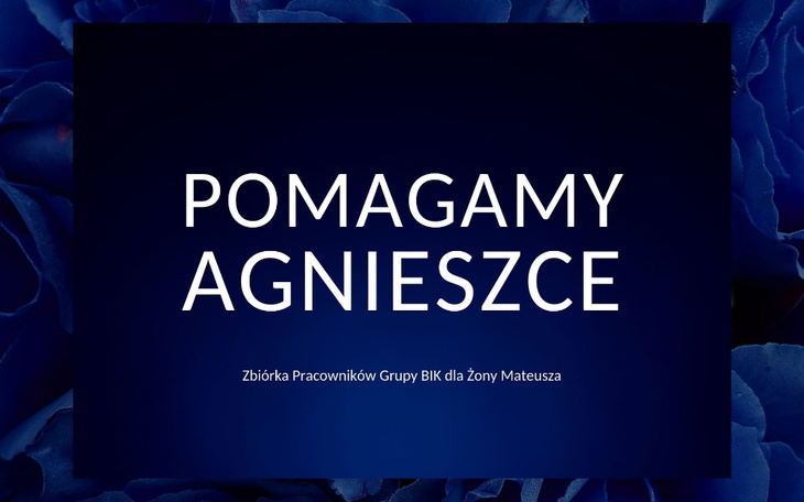 Zbiórka Pomagamy Agnieszce - zdjęcie główne