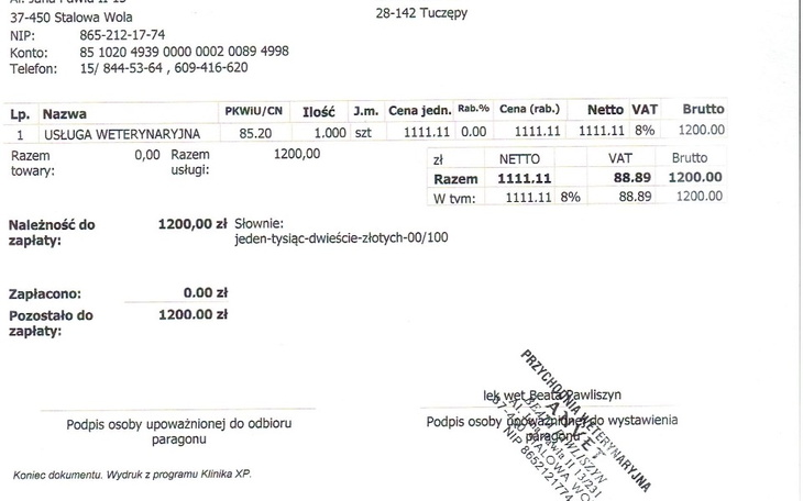 Zbiórka Pilnie musimy opłacić leczenie - zdjęcie główne