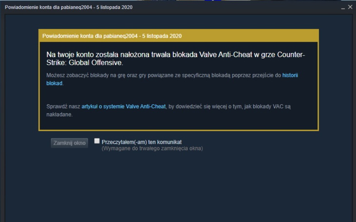 Zbiórka Na CSGO za niewłaściwego bana - zdjęcie główne