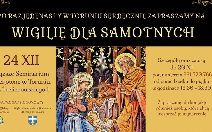 Zbiórka Wigilia dla samotnych Toruń. - zdjęcie główne