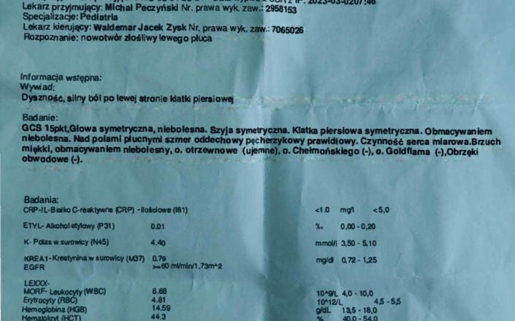 Zbiórka walka z rakiem płuca - zdjęcie główne