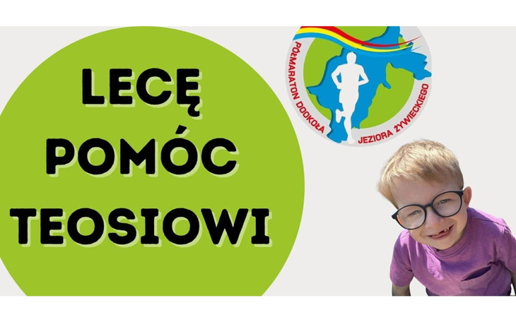 Plakat promujący bieg charytatywny dla Teosia.