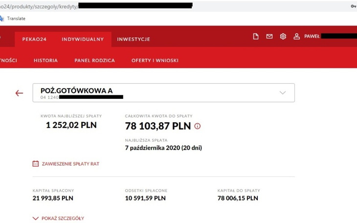Zbiórka Splata pozyczki - zdjęcie główne