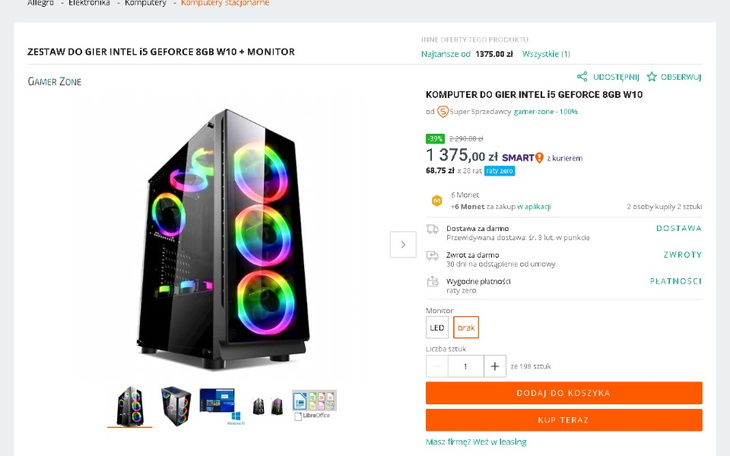 Zbiórka Zbiórka na komputer gamingowyPLS - zdjęcie główne