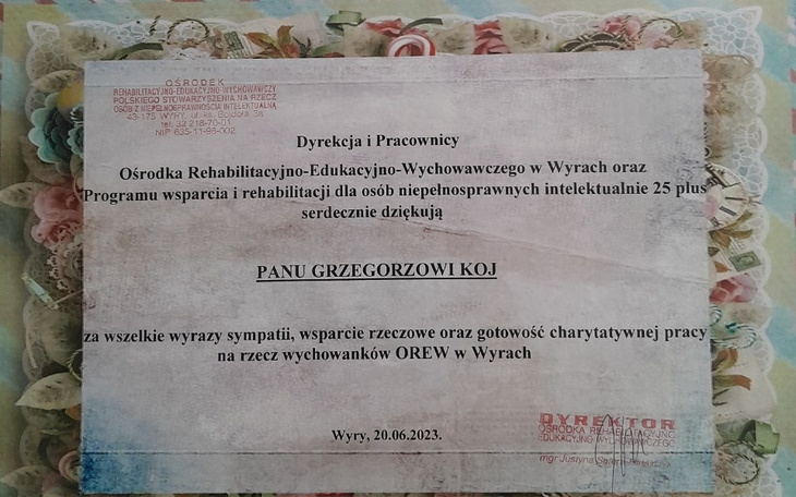 Zbiórka Akcja Reakcja dla OREW Wyry - zdjęcie główne