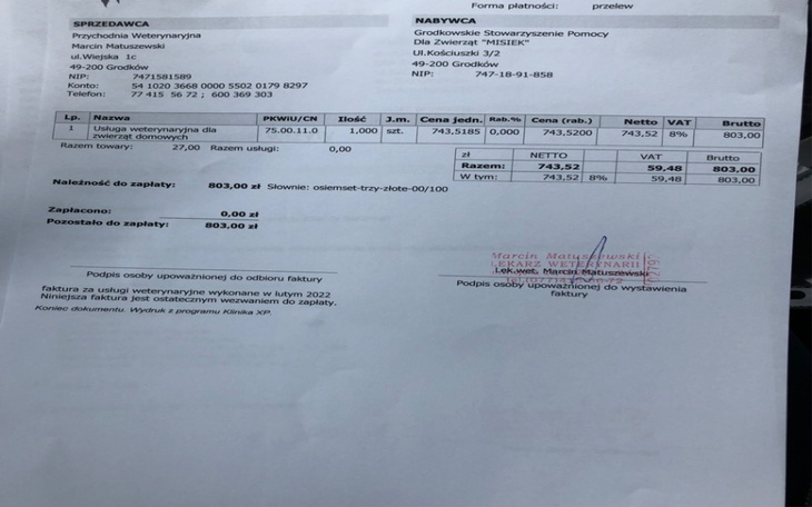 Zbiórka Pomóż nam opłacić faktury - zdjęcie główne