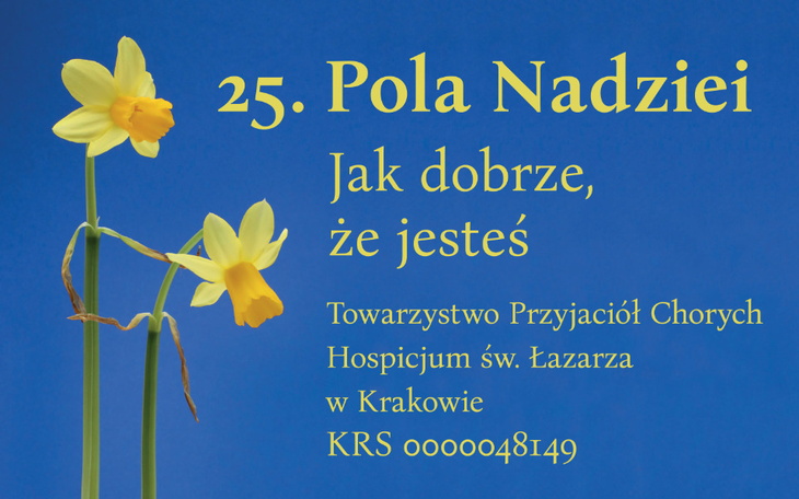 Zbiórka Pola Nadziei - dar dla Hospicjum - zdjęcie główne