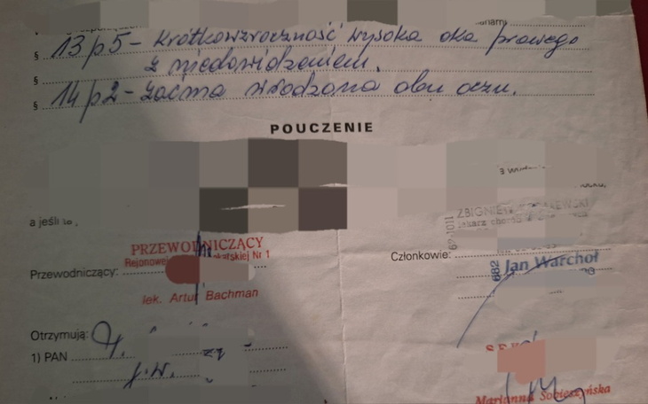 Zbiórka Na leczenie operację oczu - zdjęcie główne