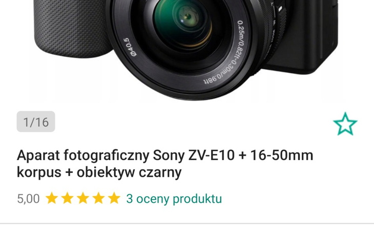 Zbiórka Aparat fotograficzny do realiz - zdjęcie główne