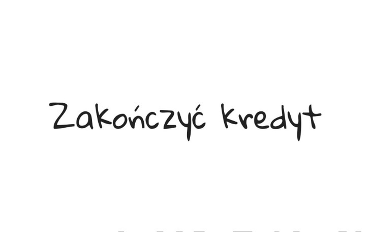 Zbiórka Zakończyć ten kredyt - zdjęcie główne